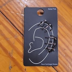 Hot Topic Faux cartilage hoops